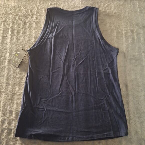 Nike Mississippi Rebels Dri-FIT Cotton Tank Top Shirt Blue/Red Size Medium - Picture 5 of 7